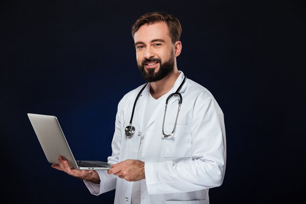 Portrait of a happy male doctor