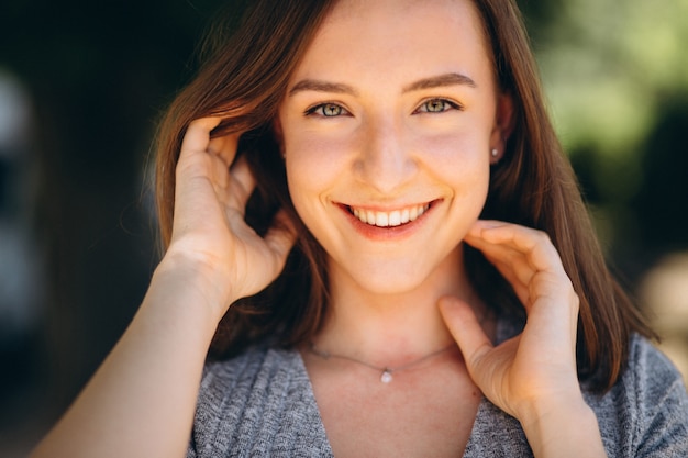 Portrait of a happy woman