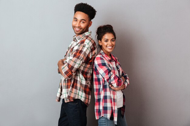 Portrait of a happy young african couple