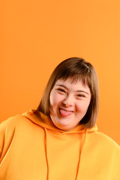 Portrait of happy young girl