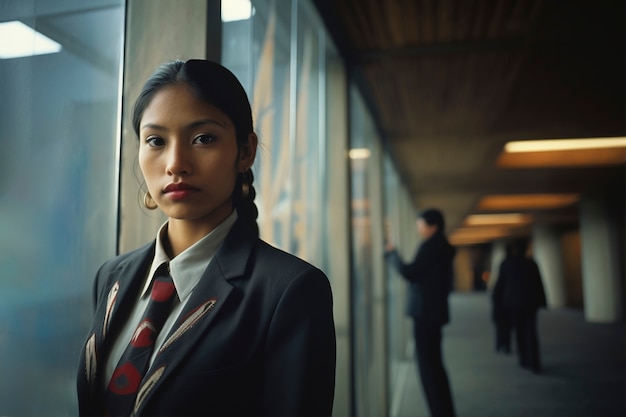 Portrait of indigenous businesswoman