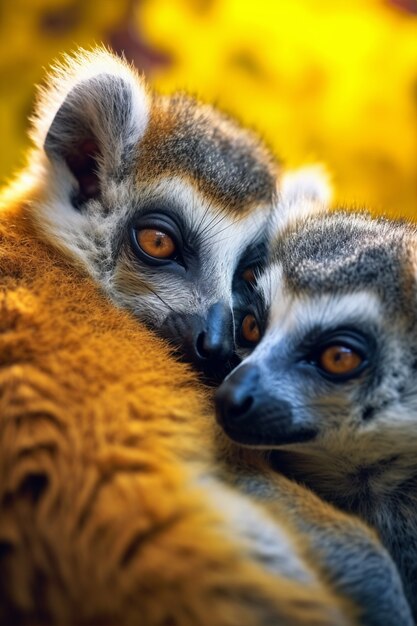 Portrait of lemurs