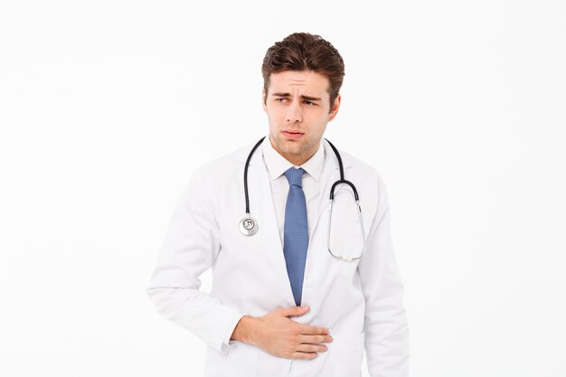 Portrait of a male doctor man with stethoscope