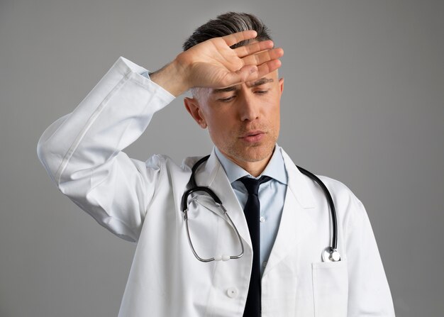 Portrait of male health worker