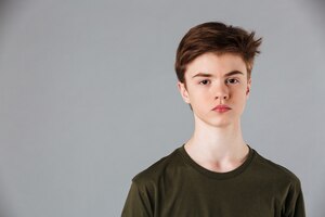 Portrait of a male teenager