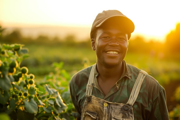 Free photo portrait of man practicing his profession to celebrate international labour day