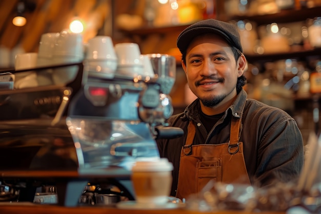 Free photo portrait of man practicing his profession to celebrate international labour day