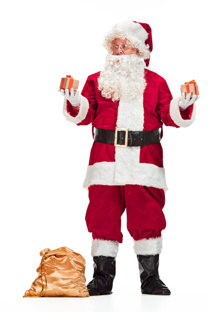 Portrait of Man in Santa Claus Costume