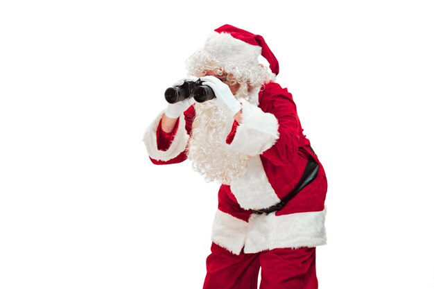 Portrait of Man in Santa Claus Costume