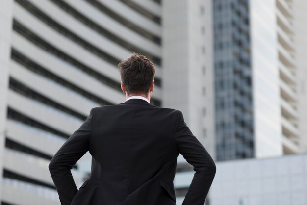 Portrait man wearing suit