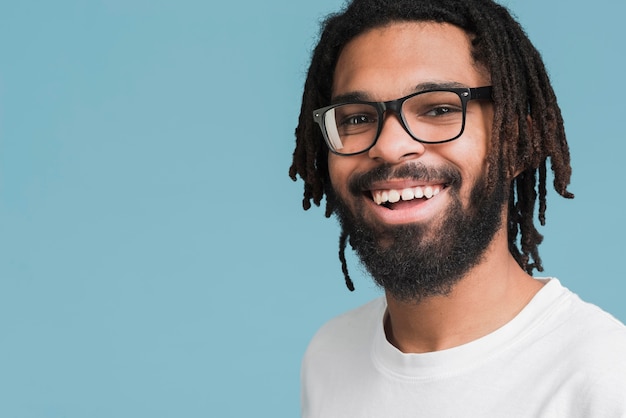 portrait of a man with glasses