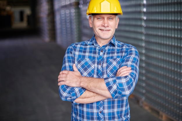 Portrait of manual worker at the warehouse