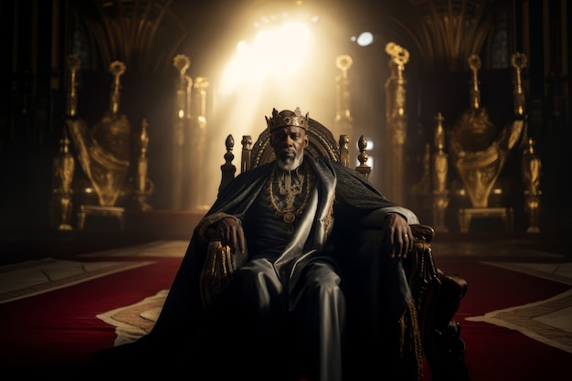 Free photo portrait of medieval king