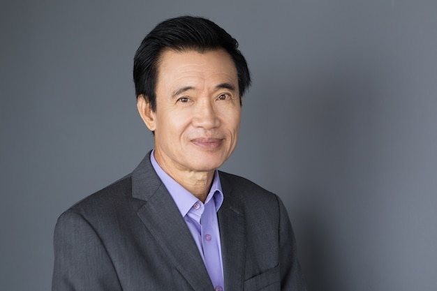 Portrait of Middle-aged Asian Businessman