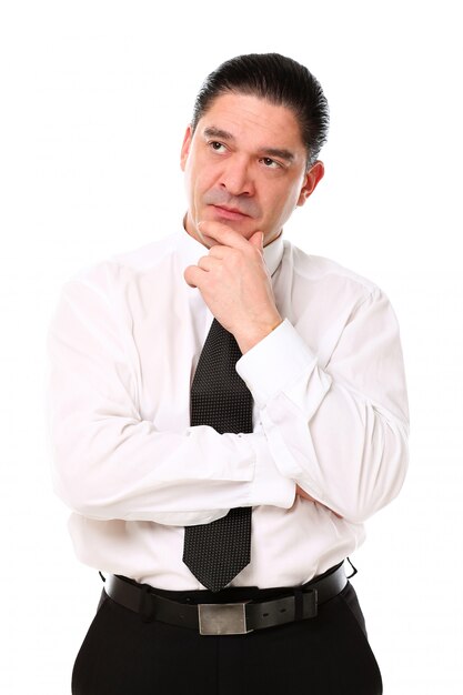 portrait of middle aged businessman