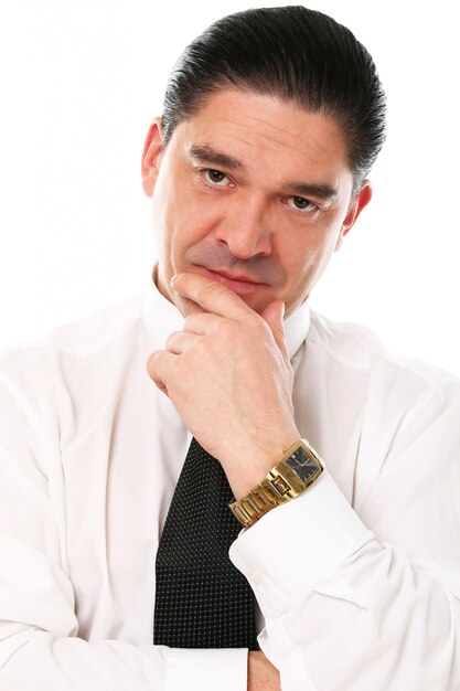 portrait of middle aged businessman