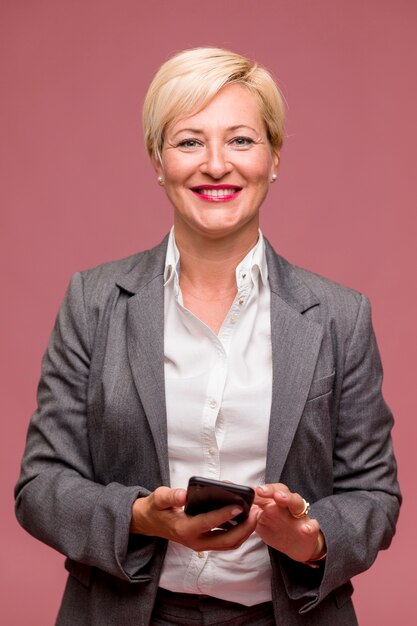 Portrait of middle aged businesswoman