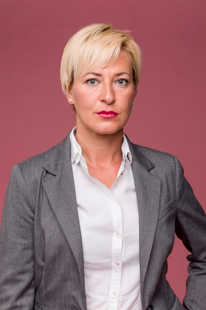 Portrait of middle aged businesswoman