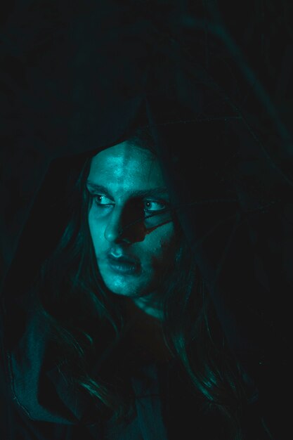 ハロウィーンの奇跡的な魔法使いの肖像画