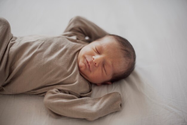 Портрет новорожденного спящего