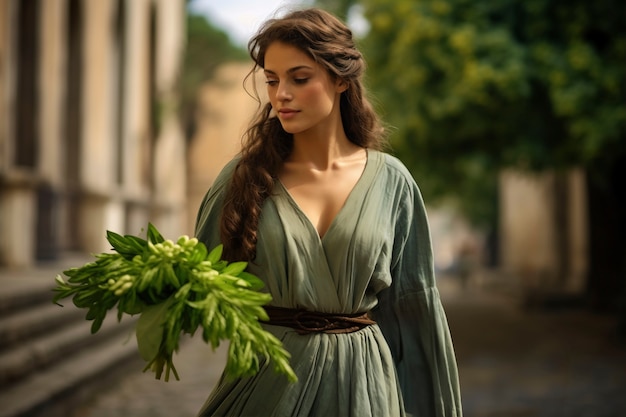 Бесплатное фото Портрет древнеримской женщины