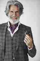 Бесплатное фото Портрет бородатого рыжего англичанина.