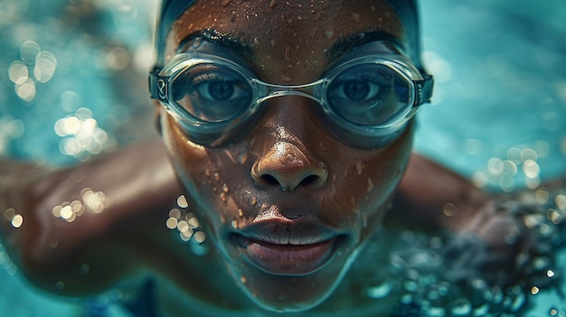 Бесплатное фото portrait of female athlete competing in the olympic games