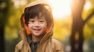 無料写真 アジアの若い男の子の肖像画