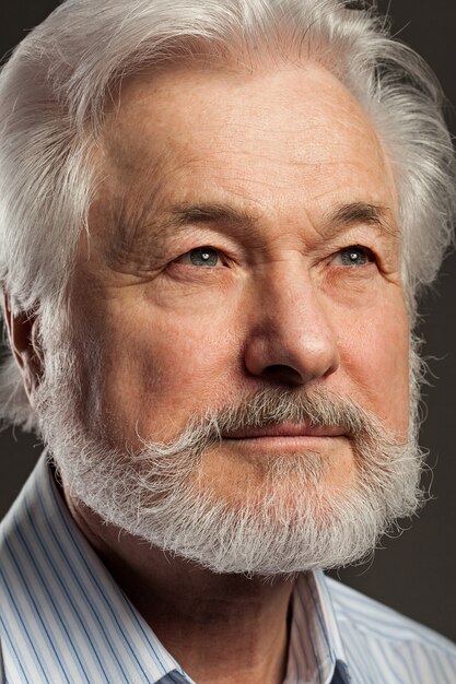 Portrait of old man with beard