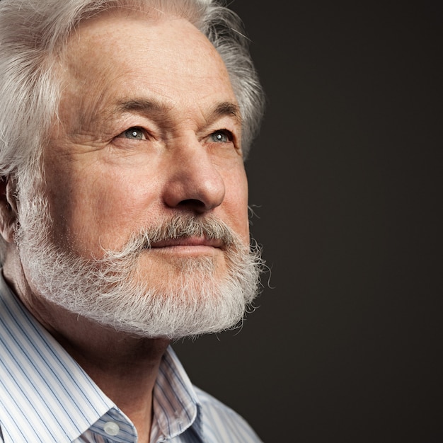 Portrait of old man with beard