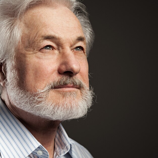 Portrait of old man with beard