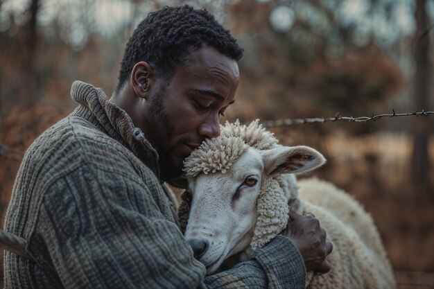 Портрет людей, отвечающих за овцеводческую ферму
