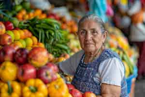 Free photo portrait of person owning and managing their own business