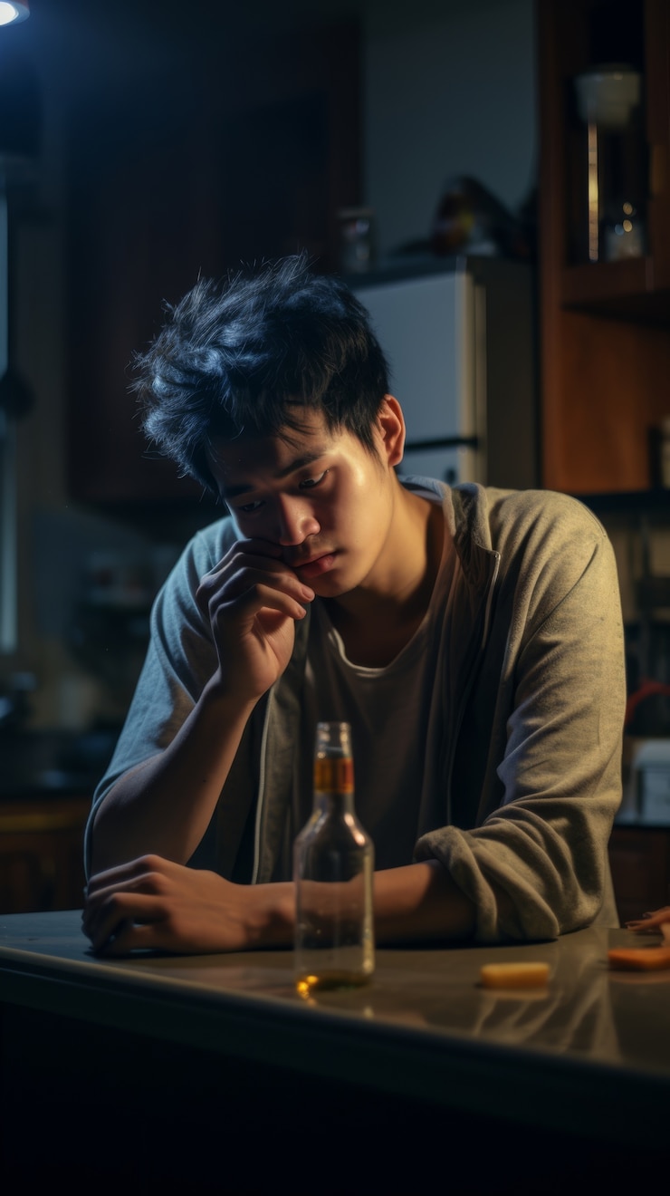 Free Photo portrait of person suffering from hangover