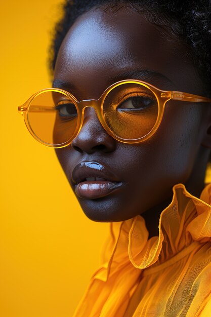 Portrait of person wearing yellow