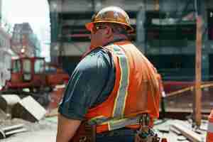 Free photo portrait of person working in the construction industry