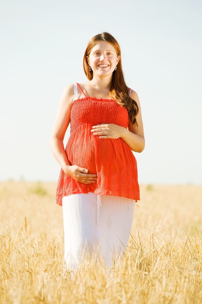 Portrait of pregnant woman