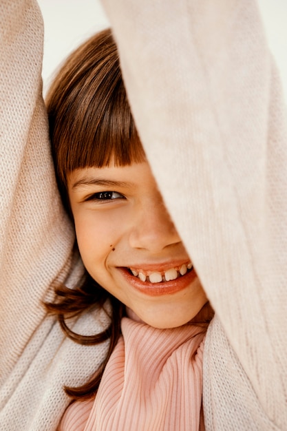 Portrait of pretty little girl