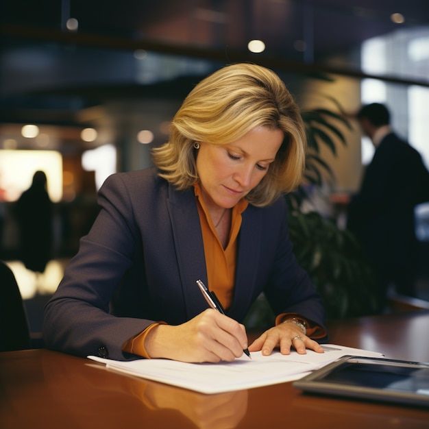 Portrait of professional and elegant businesswoman