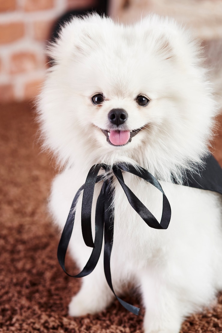 無料Photo スーパーヒーローの衣装を着た子犬の肖像画