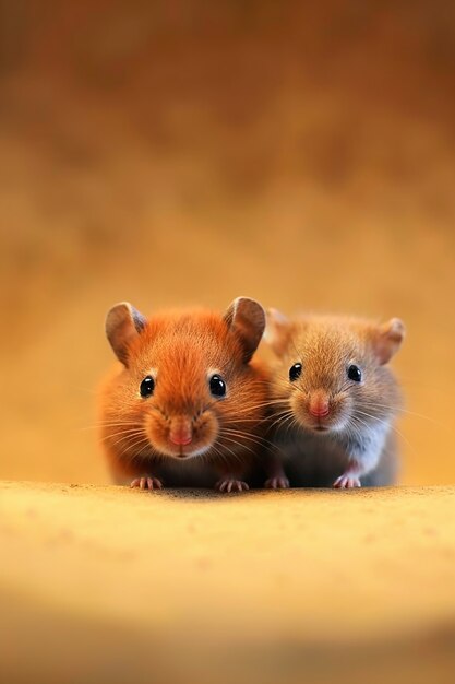 Portrait of rats or hamsters