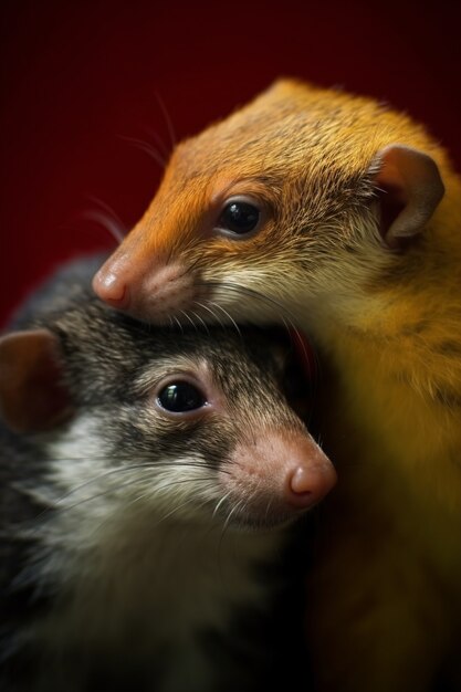 Portrait of rats or hamsters