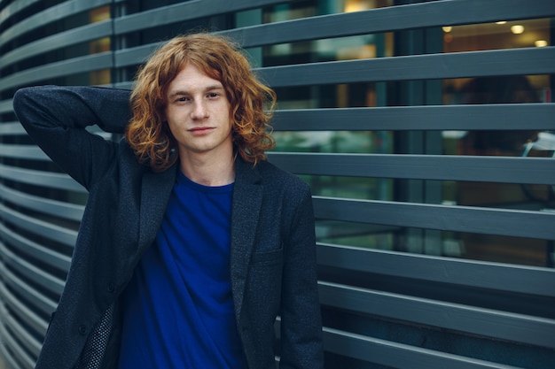 Portrait of red haired man 