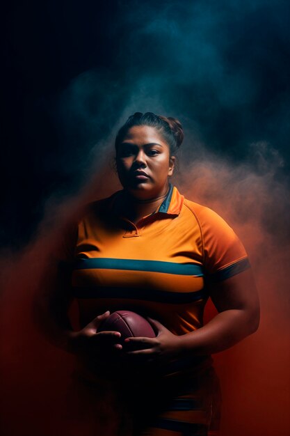 Portrait of rugby player