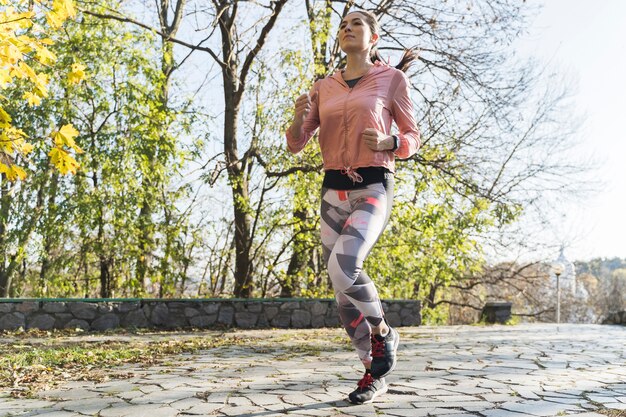 Portrait of runner jogging outdoor