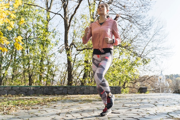 Portrait of runner jogging outdoor