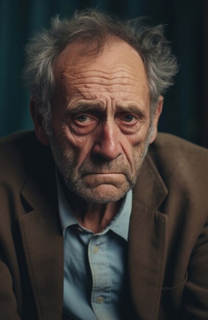 portrait of sad man