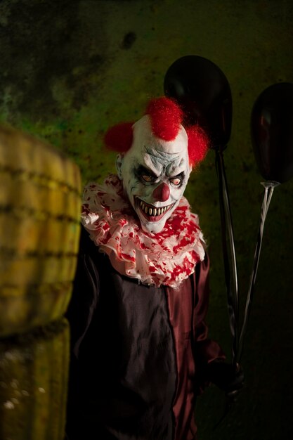 Портрет страшного клоуна