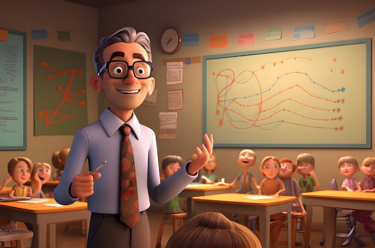 Free Photo portrait of senior male professor for education day