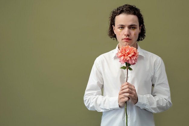 portrait of sensitive man